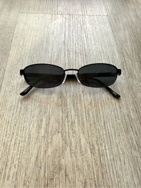 otra papillon black small round metal frame 90's retro sunglasses eyewear NEW